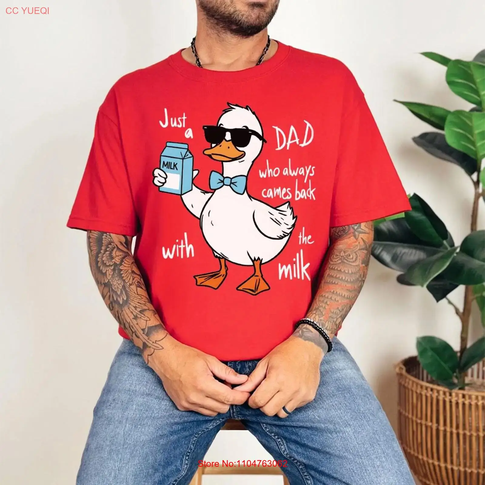 Men'S Fashion Today - 재미있는 아빠 티셔츠 그냥 항상 우유를