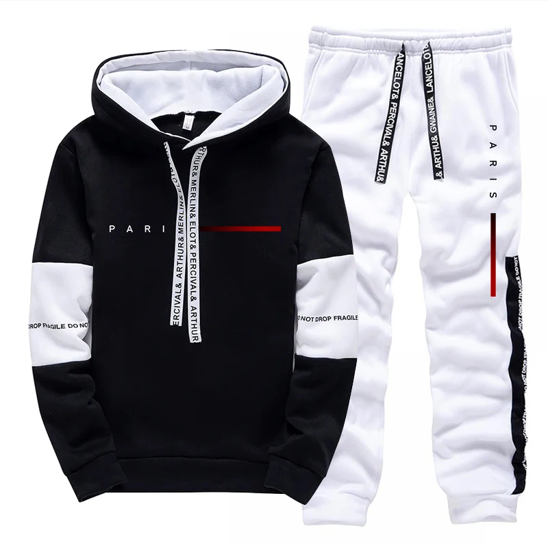 Men'S Fashion Hoodie - 파리 패션 후디 스트리트웨어 남성 세트