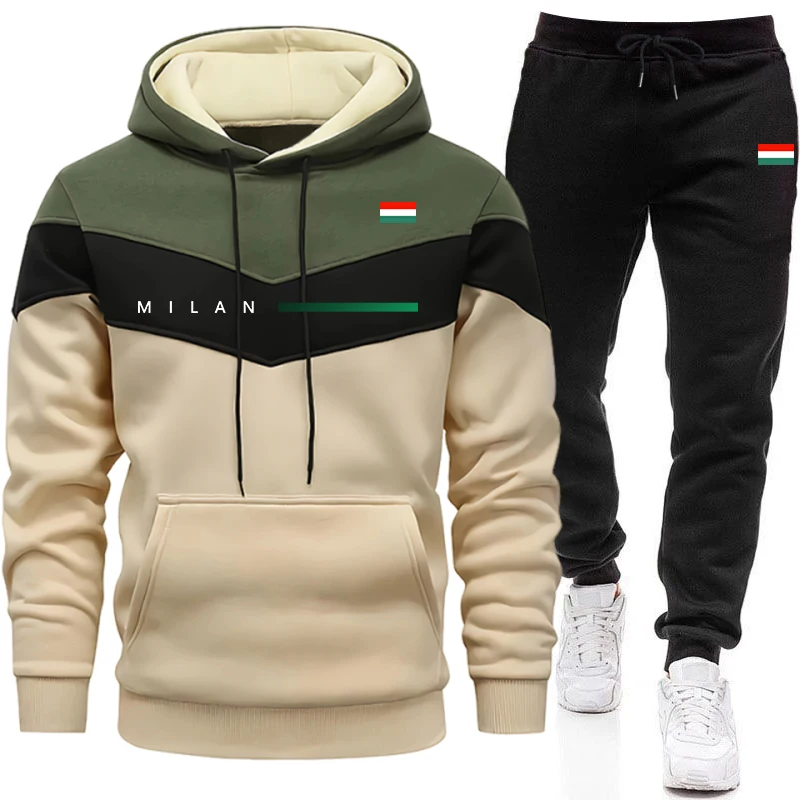 Men'S Fashion Hoodie - 이탈리아 패션 남성 후드티 세트 데일리