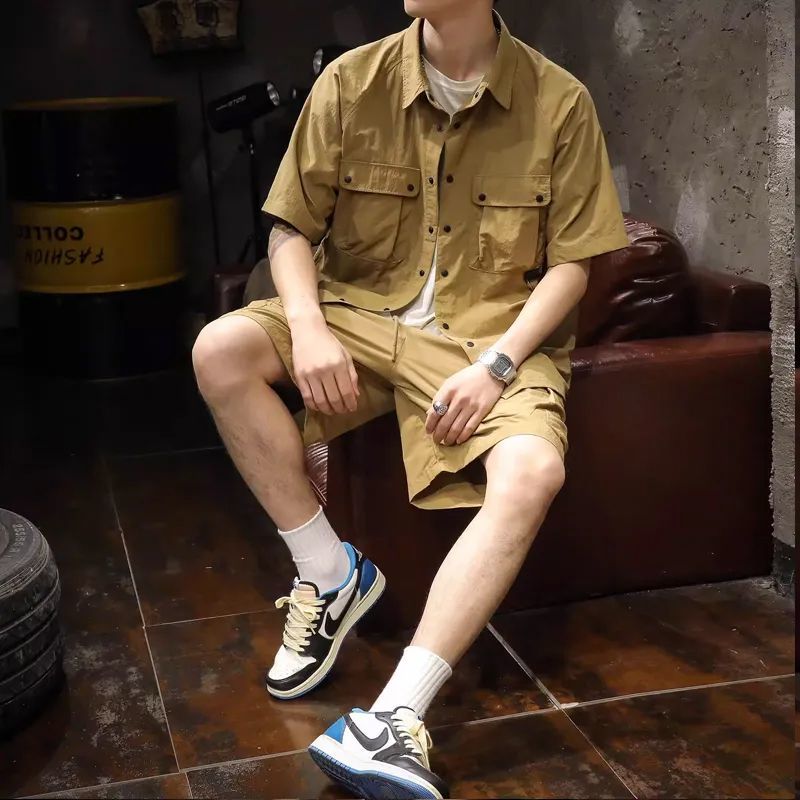 Men'S Fashion Essentials 2025 - 노로고 카키 남성 세트 패션 2025