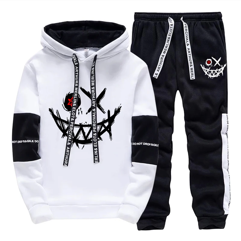 Men'S Fashion Hoodie - 남성 세트/후드티/바지 2026 가을 데일리 캐주얼