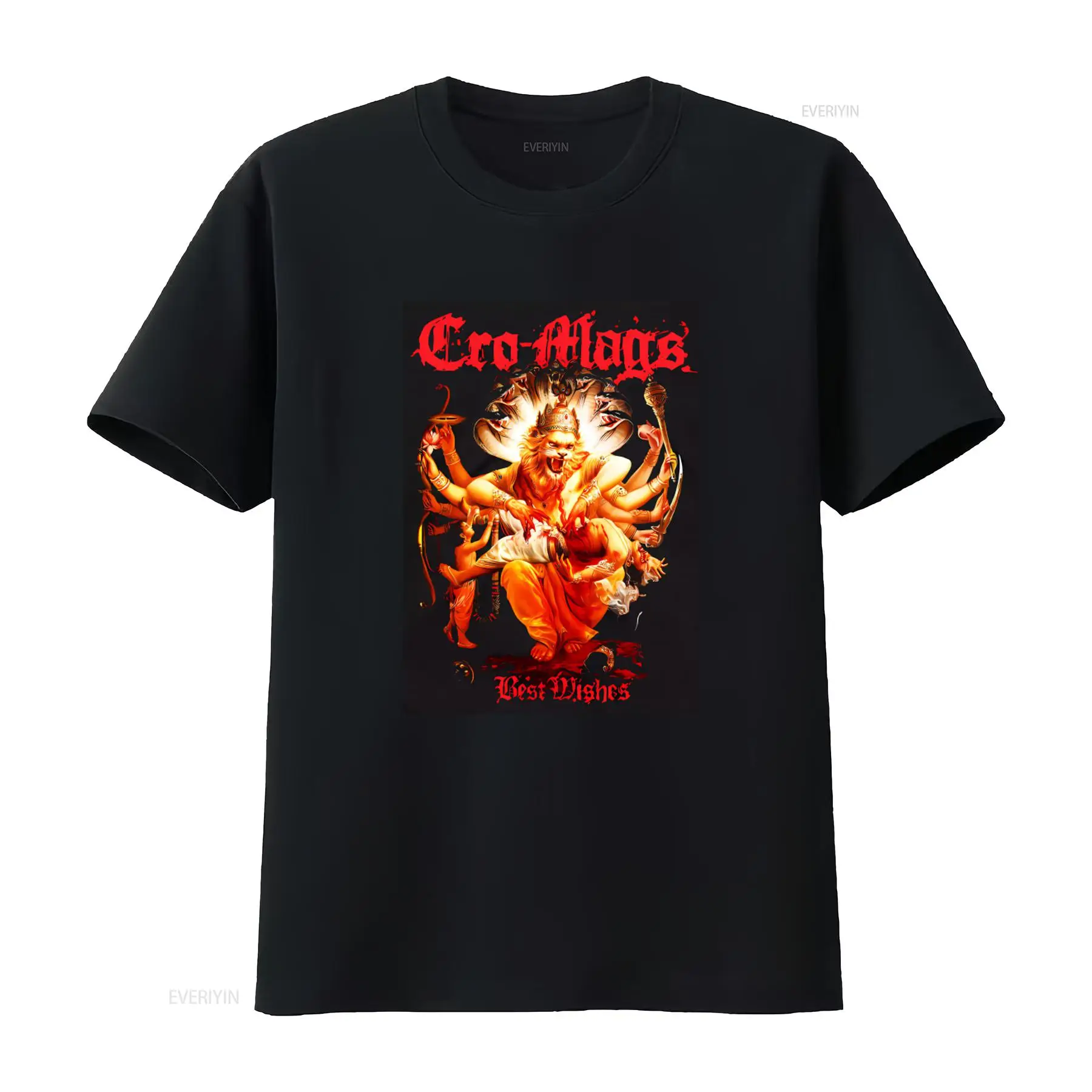 Men'S Fashion Mag - CRO MAGS Best Wishes 프린트 T