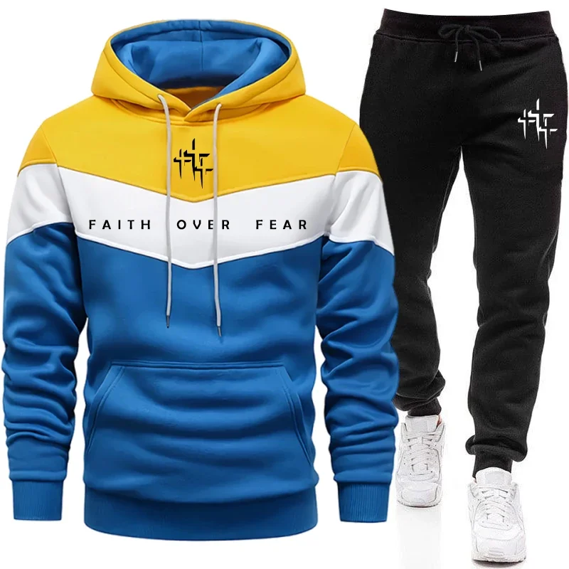 Faith Over Fear 남성용 트랙수트 후드 티셔 - Men'S Fashion Hoodie 리뷰 및 가격