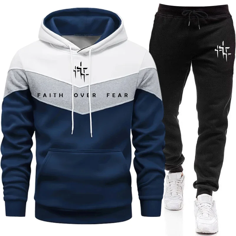 Faith Over Fear 남성용 트랙수트 후드 티셔 - Men'S Fashion Hoodie 리뷰 및 가격