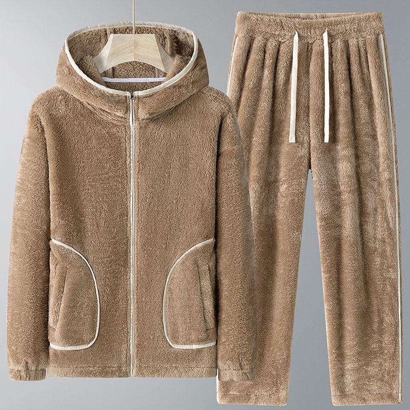 2026년 겨울 신상 남성 후드 세트, 두꺼운 플리스  - Men'S Fashion Hoodie 리뷰 및 가격