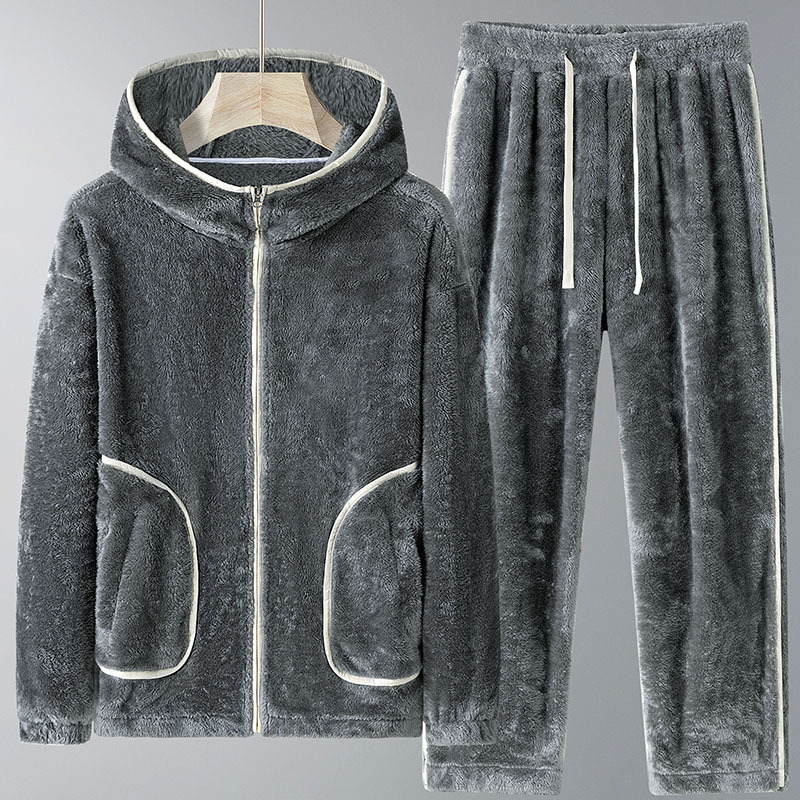 2026년 겨울 신상 남성 후드 세트, 두꺼운 플리스  - Men'S Fashion Hoodie 리뷰 및 가격