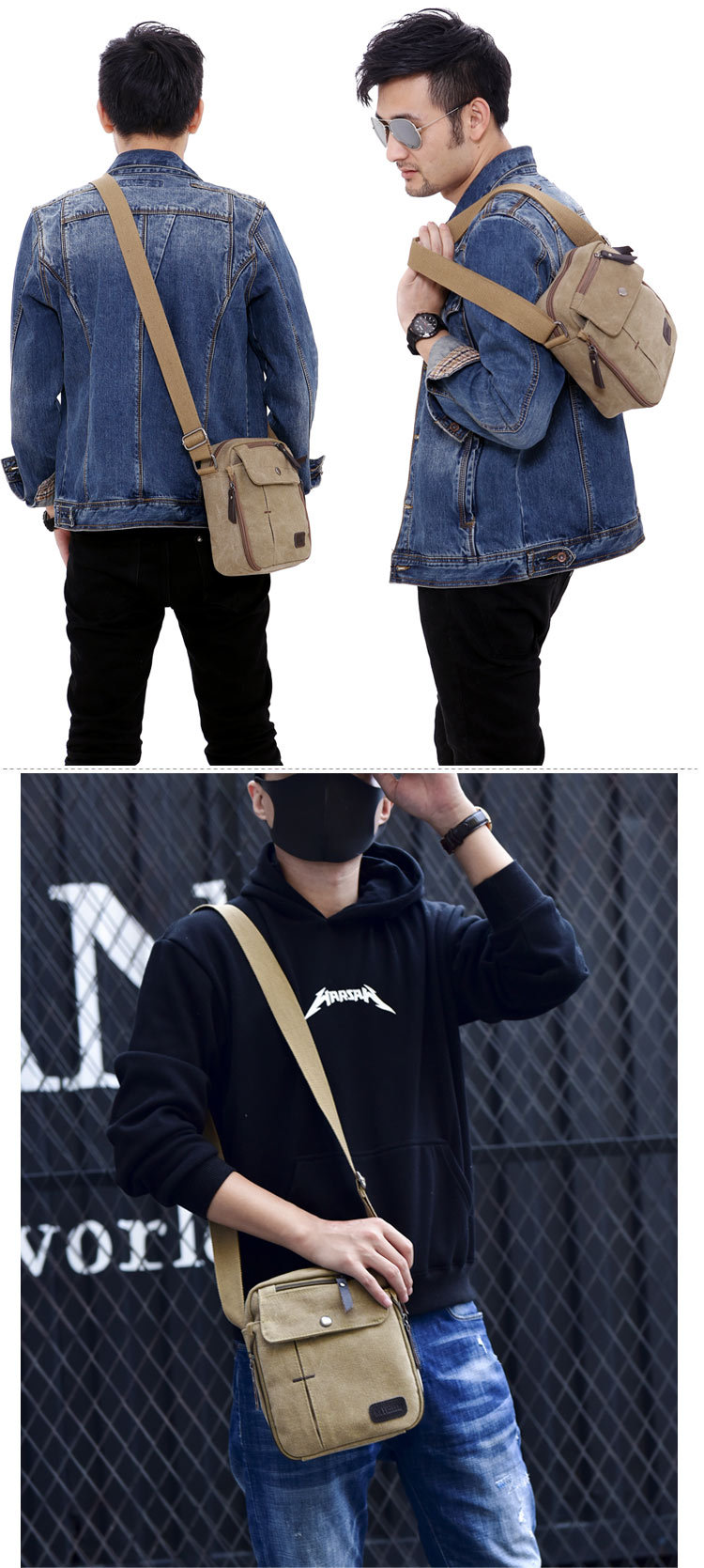 2025 신상 남성용 맥스 캔버스 백 패션 남성 메신저 - Men'S Fashion Mag 리뷰 및 가격