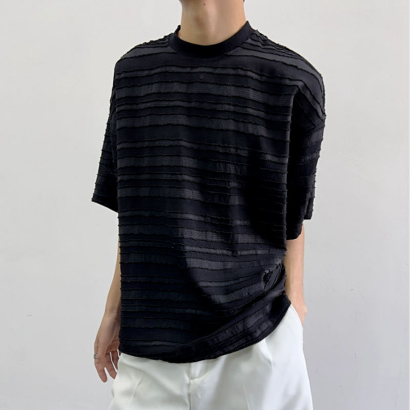 남성용 시원하고 통기성 좋은 반팔 티셔츠, 텍스처드 스 - Men'S Fashion For Hot Weather 리뷰 및 가격
