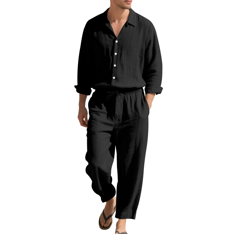 2025 사계절 리넨 남성 정장 캐주얼 패션 루즈핏 긴 - Men'S Fashion Essentials 2025 리뷰 및 가격