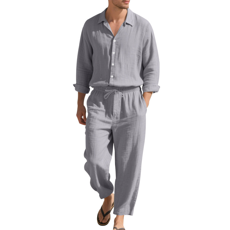 2025 사계절 리넨 남성 정장 캐주얼 패션 루즈핏 긴 - Men'S Fashion Essentials 2025 리뷰 및 가격