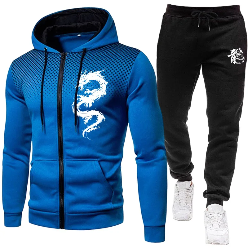 남성용 파리 드래곤 패턴 패션 프린트 세트 투피스 세트 - Men'S Fashion Hoodie 리뷰 및 가격