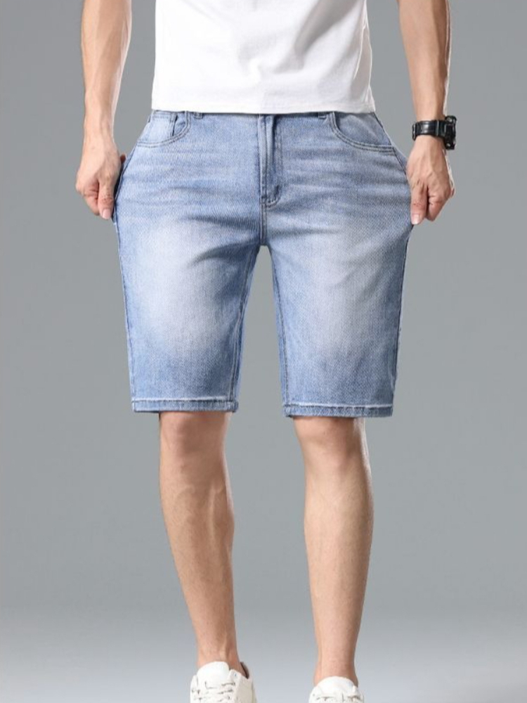 여름 패션 남성 데님 반바지 루즈핏 얇은 워싱 스트레이 - Men'S Fashion For Hot Weather 리뷰 및 가격