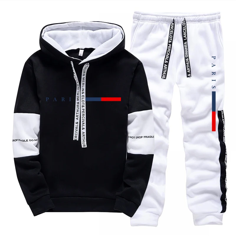 남성 세트/후드티/바지 파리 패션 가을 겨울 캐주얼 스 - Men'S Fashion Hoodie 리뷰 및 가격