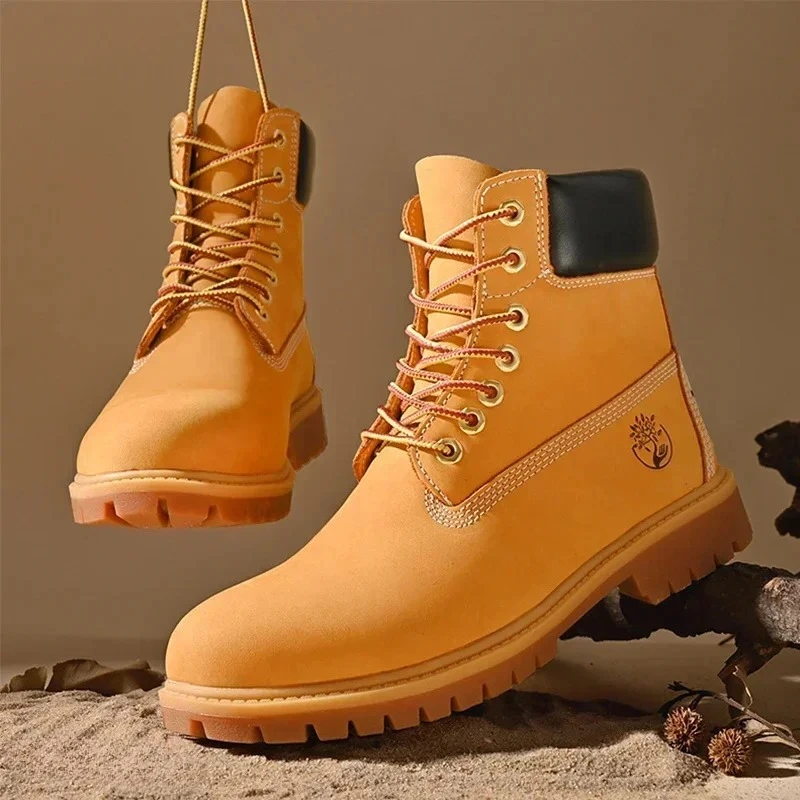 남성용 하이탑 부츠 고품질 여성 가죽 신발 패션 아웃도 - Men'S Fashion News 리뷰 및 가격